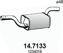 ASSO 14.7133 - Глушник вихлопних газів кінцевий autocars.com.ua
