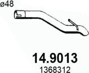 ASSO 14.9013 - Труба вихлопного газу autocars.com.ua