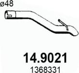 ASSO 14.9021 - Труба вихлопного газу autocars.com.ua