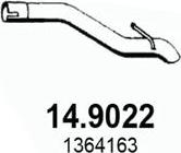 ASSO 14.9022 - Труба вихлопного газу autocars.com.ua