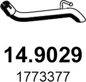 ASSO 14.9029 - Труба вихлопного газу autocars.com.ua