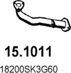 ASSO 15.1011 - Труба вихлопного газу autocars.com.ua