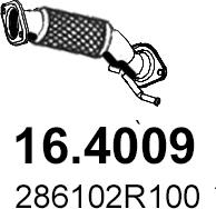 ASSO 16.4009 - Труба выхлопного газа avtokuzovplus.com.ua