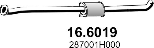 ASSO 16.6019 - Средний глушитель выхлопных газов avtokuzovplus.com.ua