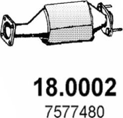 ASSO 18.0002 - Каталізатор autocars.com.ua