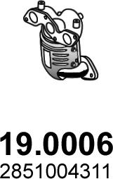 ASSO 19.0006 - Каталізатор autocars.com.ua