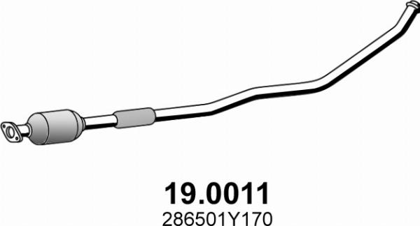ASSO 19.0011 - Каталізатор autocars.com.ua
