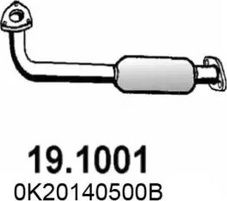 ASSO 19.1001 - Труба вихлопного газу autocars.com.ua