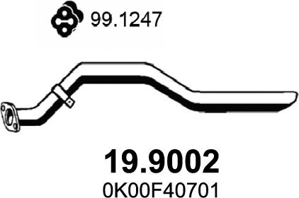 ASSO 19.9002 - Труба вихлопного газу autocars.com.ua