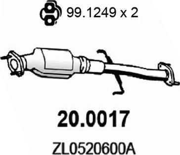 ASSO 20.0017 - Каталізатор autocars.com.ua