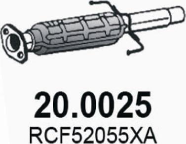 ASSO 20.0025 - Каталізатор autocars.com.ua