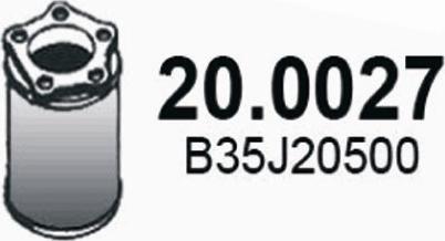 ASSO 20.0027 - Каталізатор autocars.com.ua