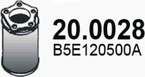 ASSO 20.0028 - Каталізатор autocars.com.ua