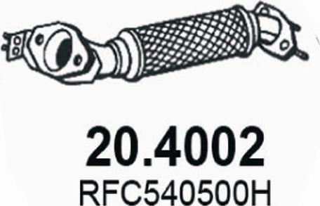 ASSO 20.4002 - Труба вихлопного газу autocars.com.ua
