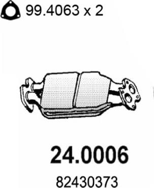 ASSO 24.0006 - Каталізатор autocars.com.ua