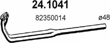 ASSO 24.1041 - Труба вихлопного газу autocars.com.ua