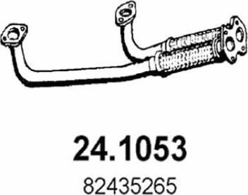 ASSO 24.1053 - Труба вихлопного газу autocars.com.ua