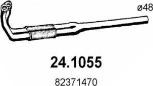 ASSO 24.1055 - Труба вихлопного газу autocars.com.ua
