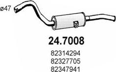 ASSO 24.7008 - Глушник вихлопних газів кінцевий autocars.com.ua