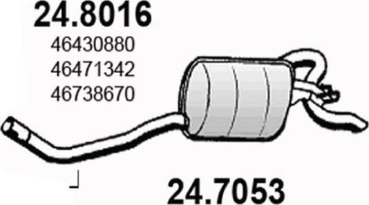 ASSO 24.7053 - Глушитель выхлопных газов, конечный autodnr.net