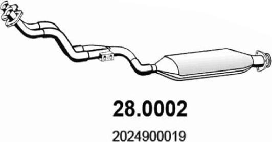 ASSO 28.0002 - Каталізатор autocars.com.ua