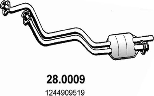 ASSO 28.0009 - Каталізатор autocars.com.ua