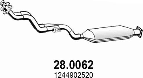 ASSO 28.0062 - Каталізатор autocars.com.ua