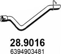 ASSO 28.9016 - Труба вихлопного газу autocars.com.ua