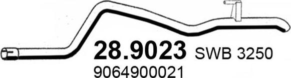 ASSO 28.9023 - Труба выхлопного газа autodnr.net