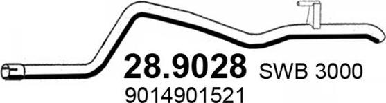 ASSO 28.9028 - Труба вихлопного газу autocars.com.ua
