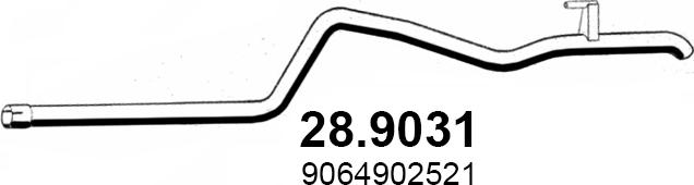 ASSO 28.9031 - Труба выхлопного газа autodnr.net