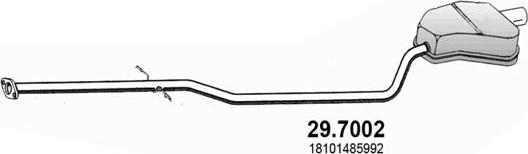 ASSO 29.7002 - Глушитель выхлопных газов, конечный autodnr.net