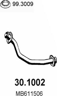 ASSO 30.1002 - Труба вихлопного газу autocars.com.ua