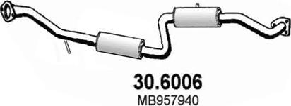 ASSO 30.6006 - Средний глушитель выхлопных газов autodnr.net