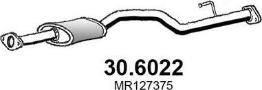 ASSO 30.6022 - Середній глушник вихлопних газів autocars.com.ua