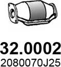 ASSO 32.0002 - Каталізатор autocars.com.ua