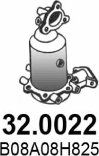 ASSO 32.0022 - Каталізатор autocars.com.ua