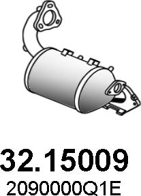 ASSO 32.15009 - сажі / частковий фільтр, система вихлопу ОГ autocars.com.ua