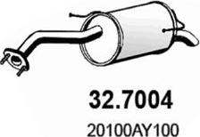 ASSO 32.7004 - Глушитель выхлопных газов, конечный avtokuzovplus.com.ua