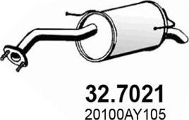 ASSO 32.7021 - Глушитель выхлопных газов, конечный avtokuzovplus.com.ua