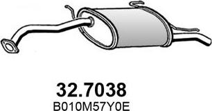 ASSO 32.7038 - Глушник вихлопних газів кінцевий autocars.com.ua