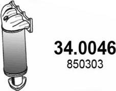 ASSO 34.0046 - Каталізатор autocars.com.ua