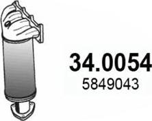 ASSO 34.0054 - Катализатор avtokuzovplus.com.ua