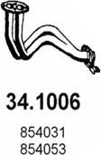 ASSO 34.1006 - Труба вихлопного газу autocars.com.ua