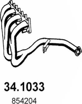 ASSO 34.1033 - Труба вихлопного газу autocars.com.ua