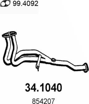 ASSO 34.1040 - Труба выхлопного газа autodnr.net