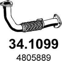 ASSO 34.1099 - Труба вихлопного газу autocars.com.ua