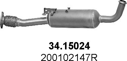 ASSO 34.15024 - сажі / частковий фільтр, система вихлопу ОГ autocars.com.ua