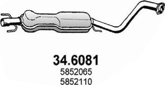 ASSO 34.6081 - Средний глушитель выхлопных газов avtokuzovplus.com.ua