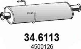 ASSO 346113 - Средний глушитель выхлопных газов avtokuzovplus.com.ua